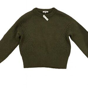 Madewell Women’s Olive Green Textured Knit Sweater – Size XS